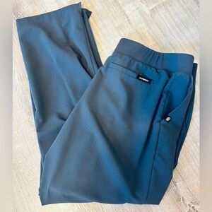 Jaanuu grey Scrub Pants with Elastic Cuffs and Soft Fabric